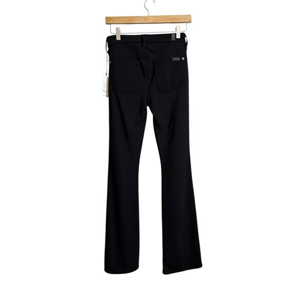 Seven For All Mankind Kimmie Bootcut Flare Black Pants Slacks Trousers Size 26 - Picture 4 of 7